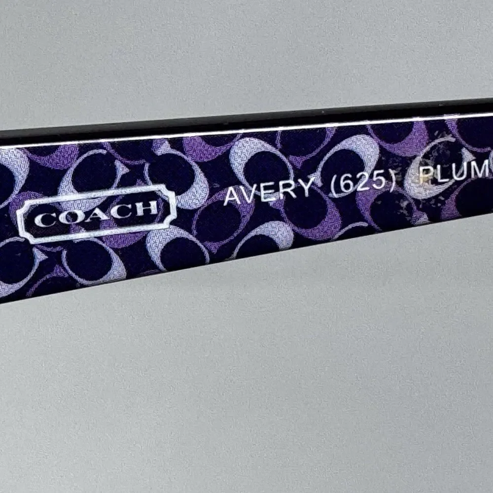Coach Avery 625 Plum Black Eyeglass Frames 50-17-130